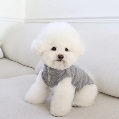 Soft sleevless half zip up (3colors)