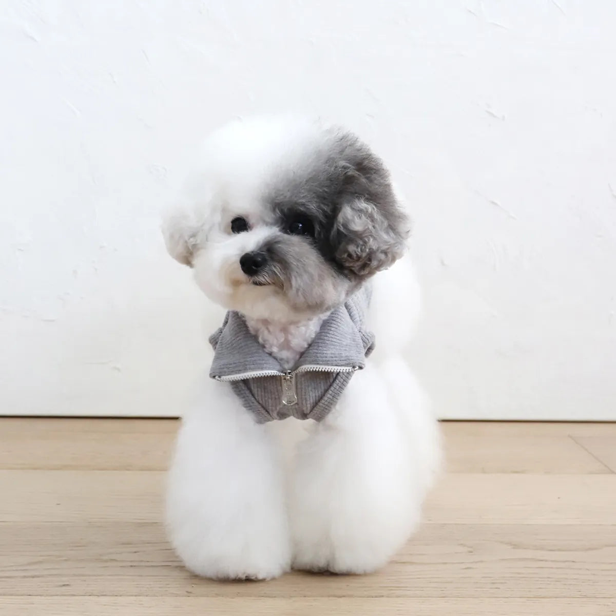 Soft sleevless half zip up (3colors)