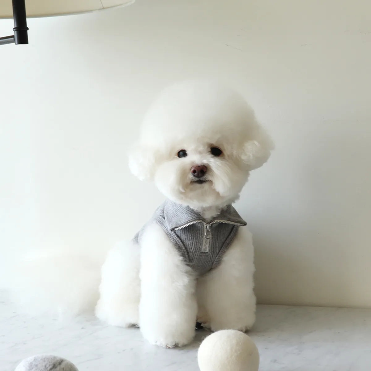 Soft sleevless half zip up (3colors)